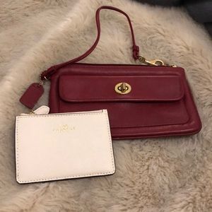 Coach wristlet and card holder